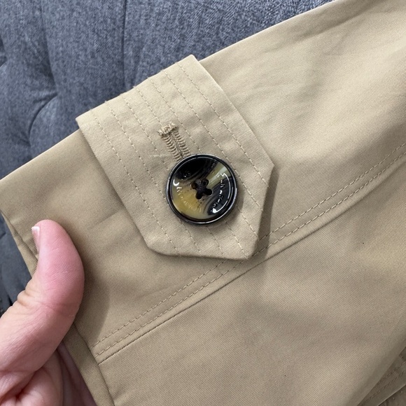 NWT • Women's • London Fog • Hooded Water-Resistant Raincoat • British Khaki • M - Picture 7 of 8